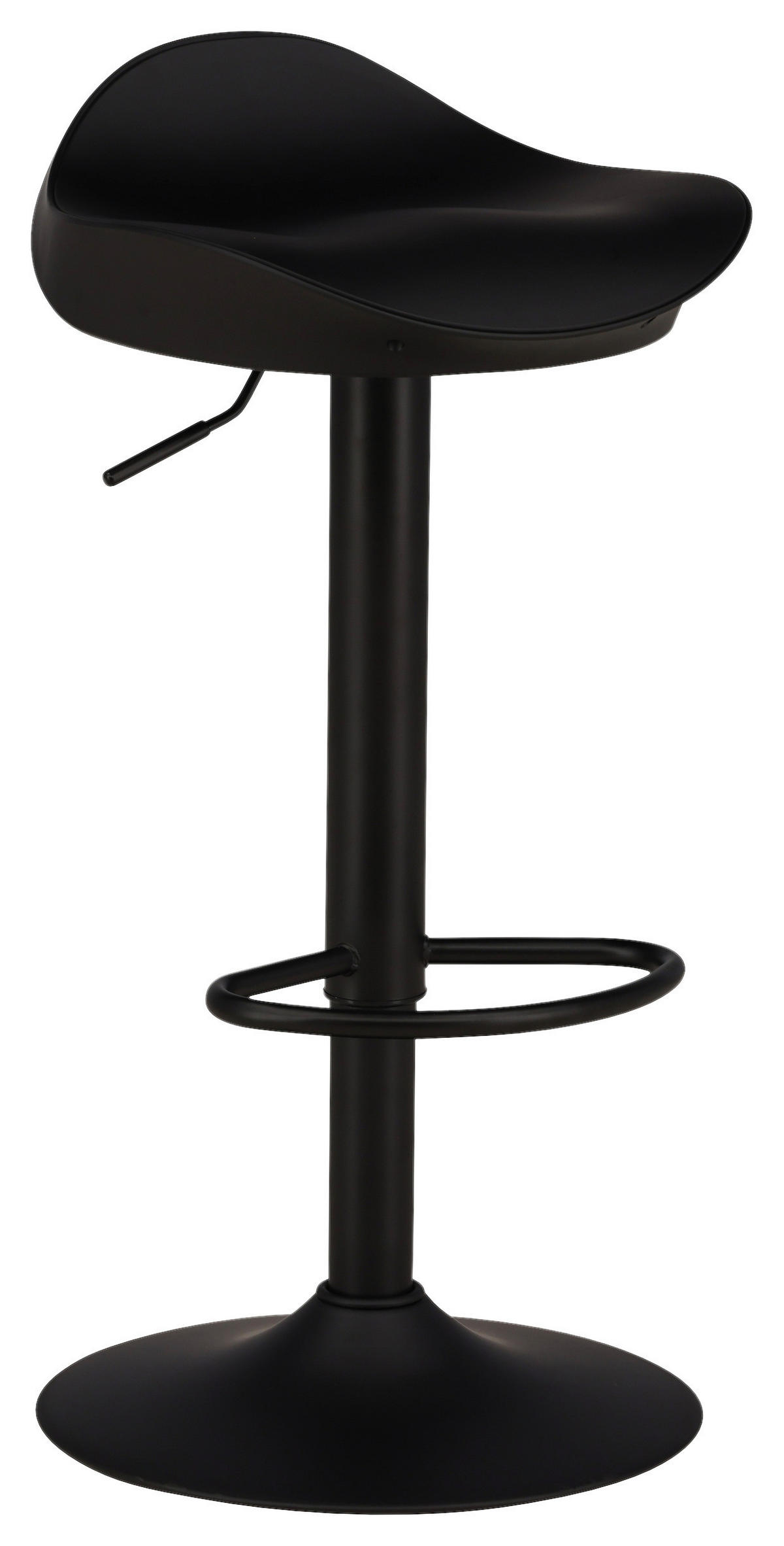 BARHOCKER-SET in Schwarz  - Schwarz, Design, Kunststoff/Metall (40/69/38cm) - Livetastic
