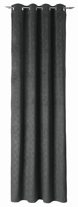 ÖSENSCHAL Emboss blickdicht 140/250 cm   - Anthrazit, Design, Textil (140/250cm) - Joop!
