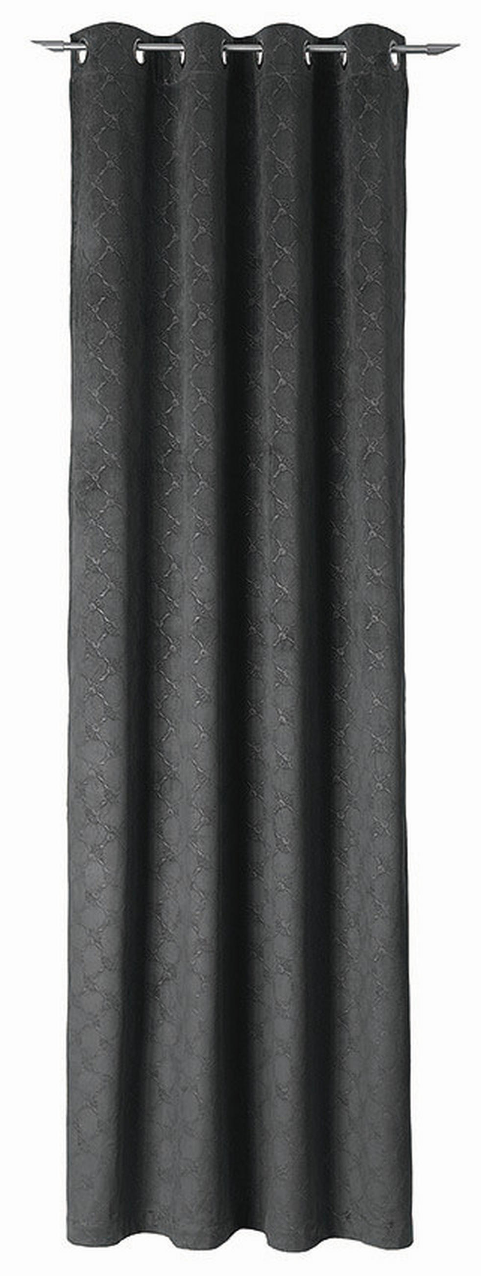 ÖSENSCHAL Emboss blickdicht 140/250 cm   - Anthrazit, Design, Textil (140/250cm) - Joop!