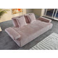 SCHLAFSOFA Chenille Rosa  - Schwarz/Rosa, KONVENTIONELL, Kunststoff/Textil (235-255/80/116-138cm) - Carryhome