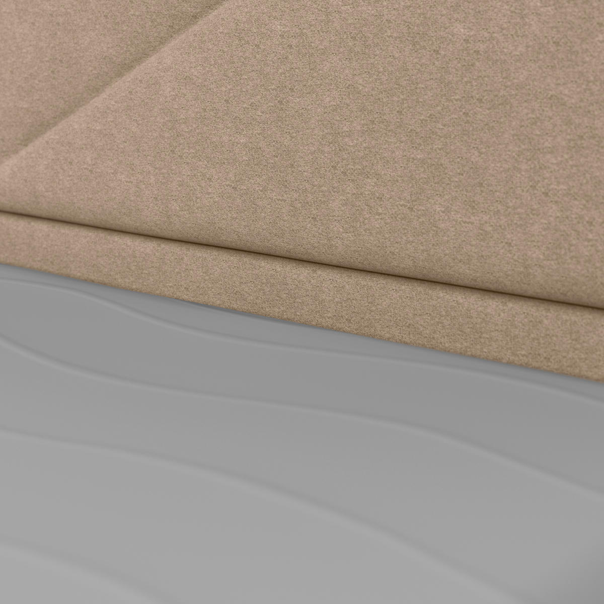 POSTELJA BOXSPRING 140 cm   x 200 cm  , kovina, umetna masa, tekstil, les naravne barve  - naravne barve, Moderno, kovina/umetna masa (140/200cm) - MID.YOU