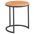 BEISTELLTISCH in Holz 39/45 cm - Buchefarben/Schwarz, Design, Holz/Metall (39/45cm) - Novel BEISTELLTISCH in Holz 39/45 cm - Buchefarben/Schwarz, Design, Holz/Metall (39/45cm) - Novel