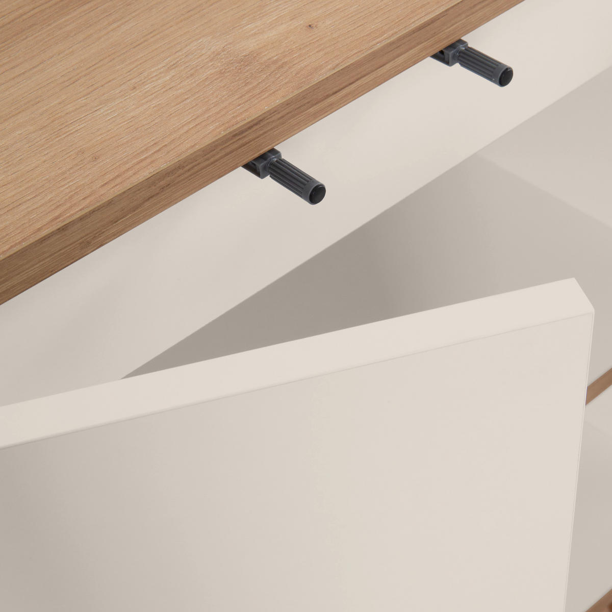 MIDISCHRANK 60/87/32,5 cm  - Champagner/Eiche Artisan, MODERN, Holzwerkstoff/Kunststoff (60/87/32,5cm) - MID.YOU