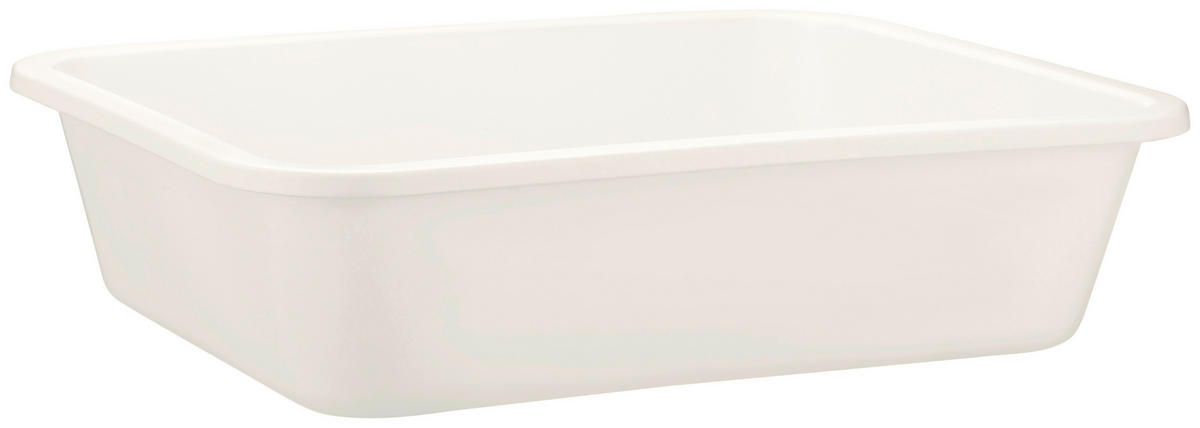 AUFBEWAHRUNGSBOX    40,5/32,5/10 cm  - Weiß, Basics, Kunststoff (40,5/32,5/10cm) - My Baby Lou
