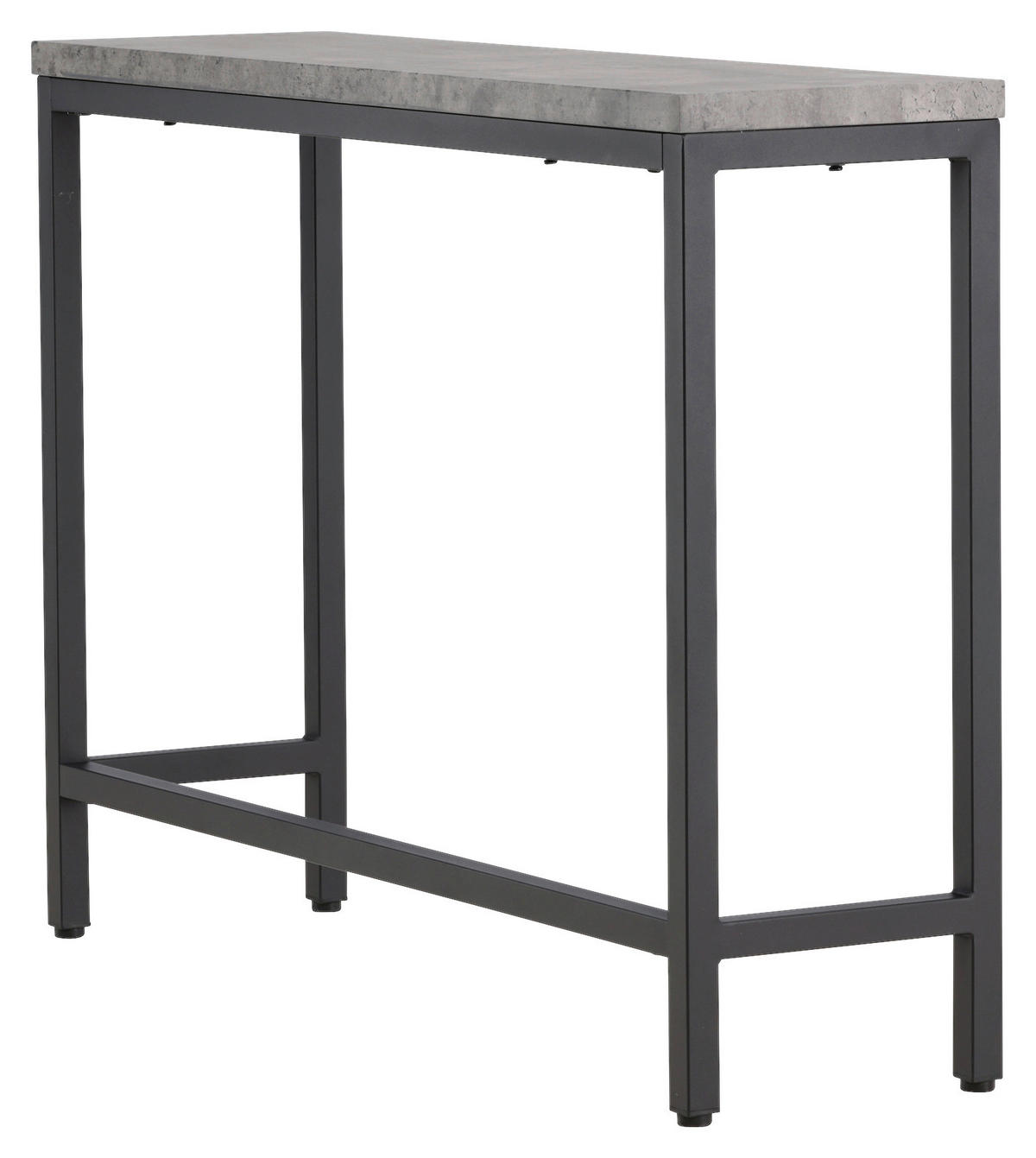 BEISTELLTISCH 110/30/80 cm Schwarz, Grau rechteckig  - Schwarz/Grau, Design, Holzwerkstoff/Metall (110/30/80cm) - Livetastic