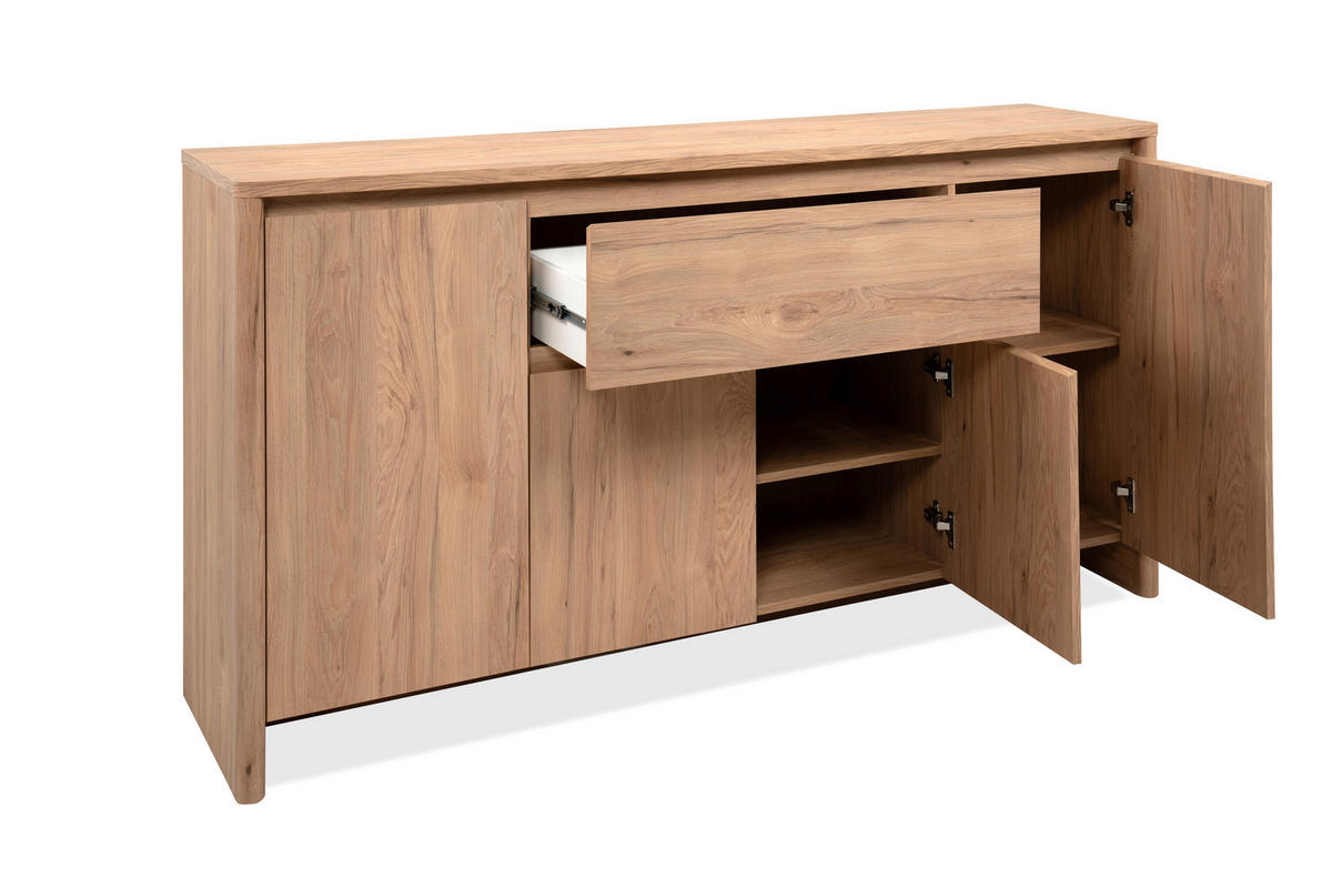 SIDEBOARD  164/85/40 cm 1 Schublade(n)  - Naturfarben, Design, Holzwerkstoff (164/85/40cm) - MID.YOU