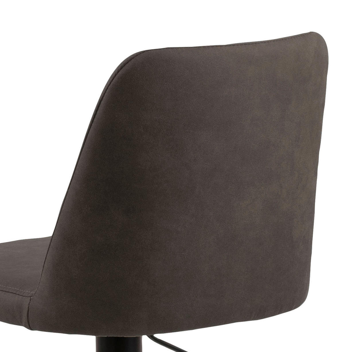 BARHOCKER in Textil Anthrazit  - Anthrazit/Schwarz, KONVENTIONELL, Textil/Metall (51/52-75,5/48,5cm) - Livetastic
