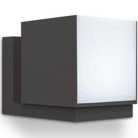 AUßENWANDLEUCHTE 14,8/11,6/10 cm   - Anthrazit/Weiß, Design, Kunststoff/Metall (14,8/11,6/10cm)