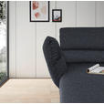 ECKSOFA  in Flachgewebe Grau  176-217/279-327 cm  - Schwarz/Grau, Design, Textil/Metall (176-217/279-327cm) - Dieter Knoll