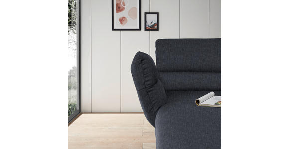 ECKSOFA  in Flachgewebe Grau  176-217/279-327 cm  - Schwarz/Grau, Design, Textil/Metall (176-217/279-327cm) - Dieter Knoll