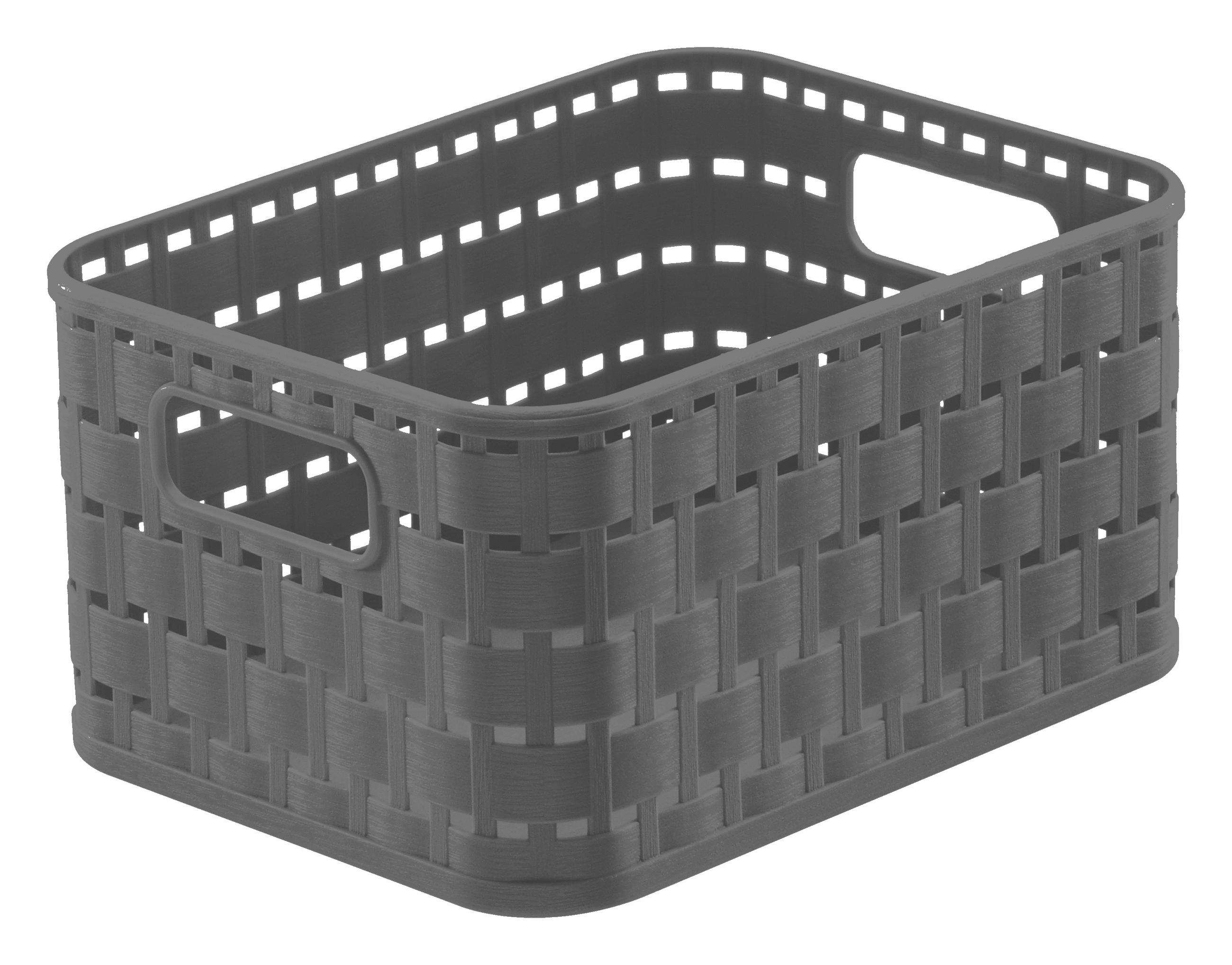 KORB - Dunkelbraun, Basics, Kunststoff (18,3/13,7/9,8cm) - Rotho