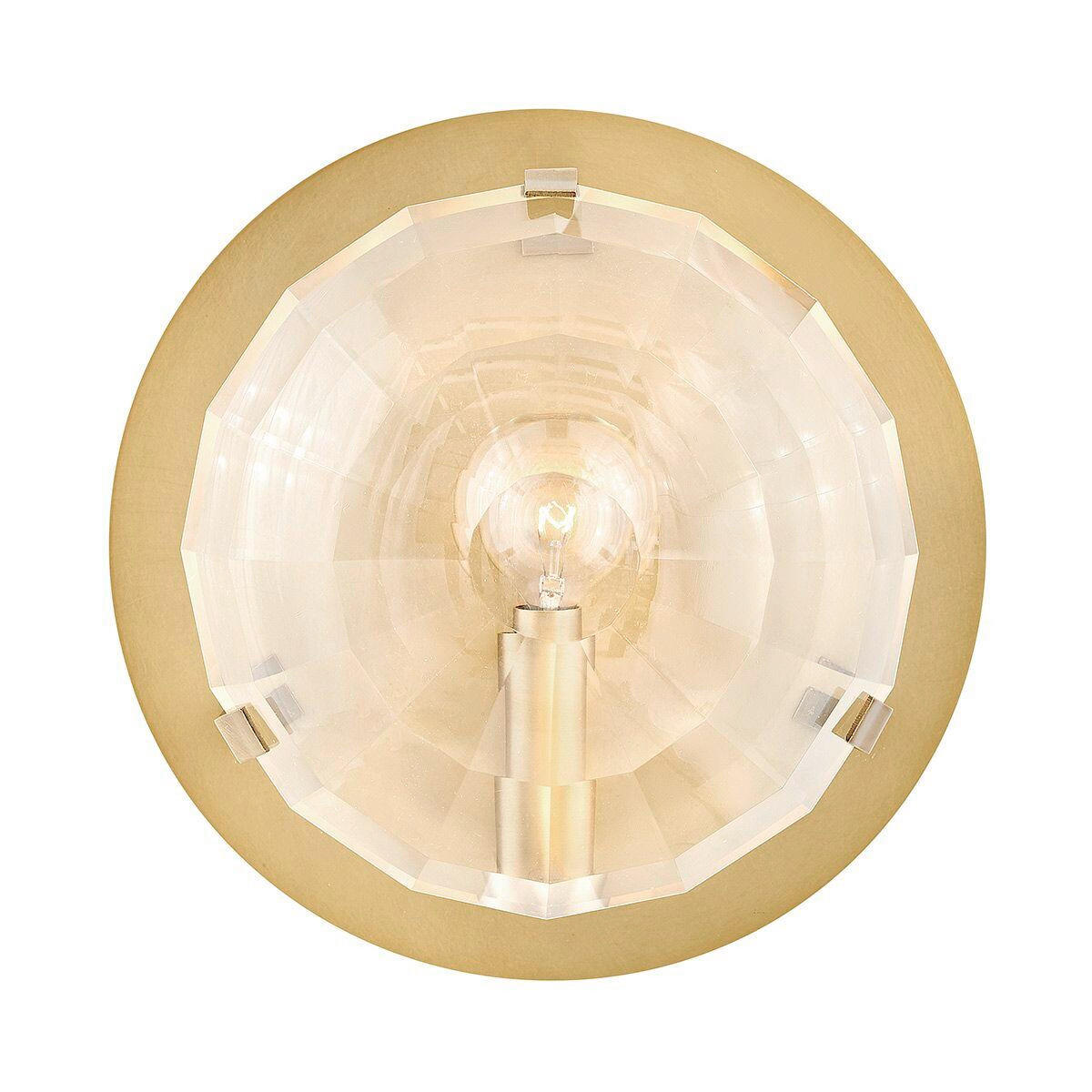 WANDLEUCHTE Quintiesse 22/22/10,5 cm  - Messingfarben, Design, Glas/Metall (22/22/10,5cm) - Elstead Lighting