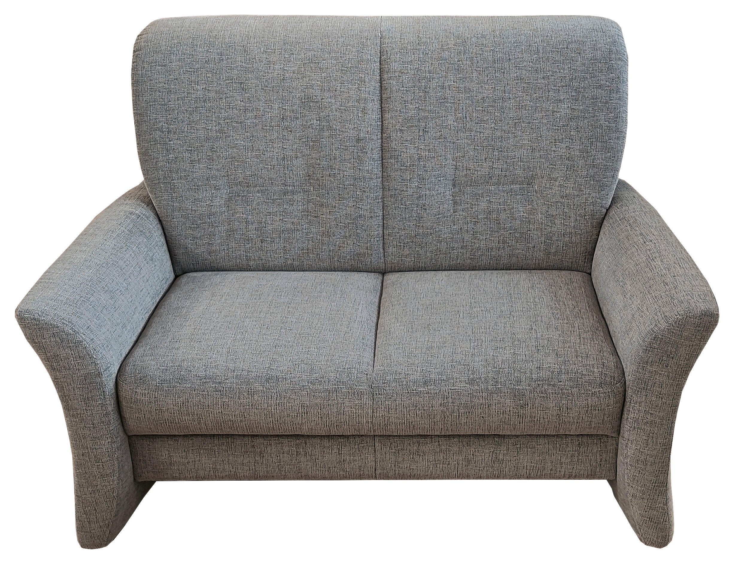 2-SITZER-SOFA Chenille Grau  - Grau, KONVENTIONELL, Kunststoff/Textil (134/97/89cm) - Elegando