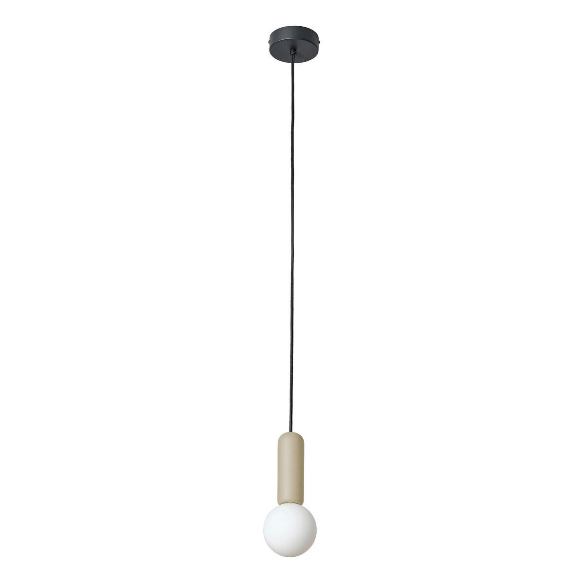 HÄNGELEUCHTE 10/120 cm  - Beige, Basics, Stein (10/120cm) - Osram