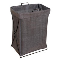 WÄSCHESAMMLER - Anthrazit, Design, Textil/Metall (44l) - Landscape