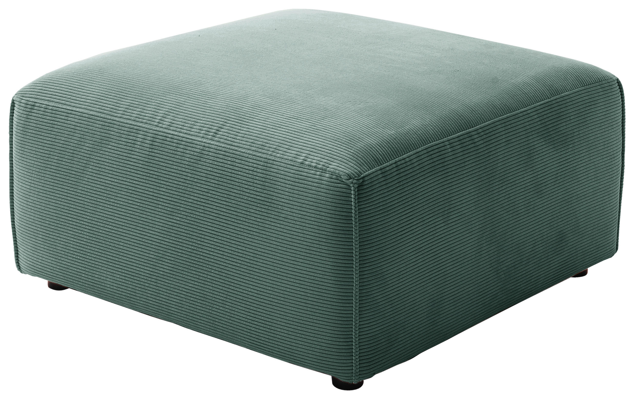 HOCKER in Textil Grün  - Schwarz/Grün, Design, Kunststoff/Textil (80/71/80cm) - Pure Home Lifestyle