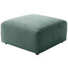 HOCKER Cord Grün  - Schwarz/Grün, Design, Kunststoff/Textil (80/71/80cm) - Pure Home Lifestyle