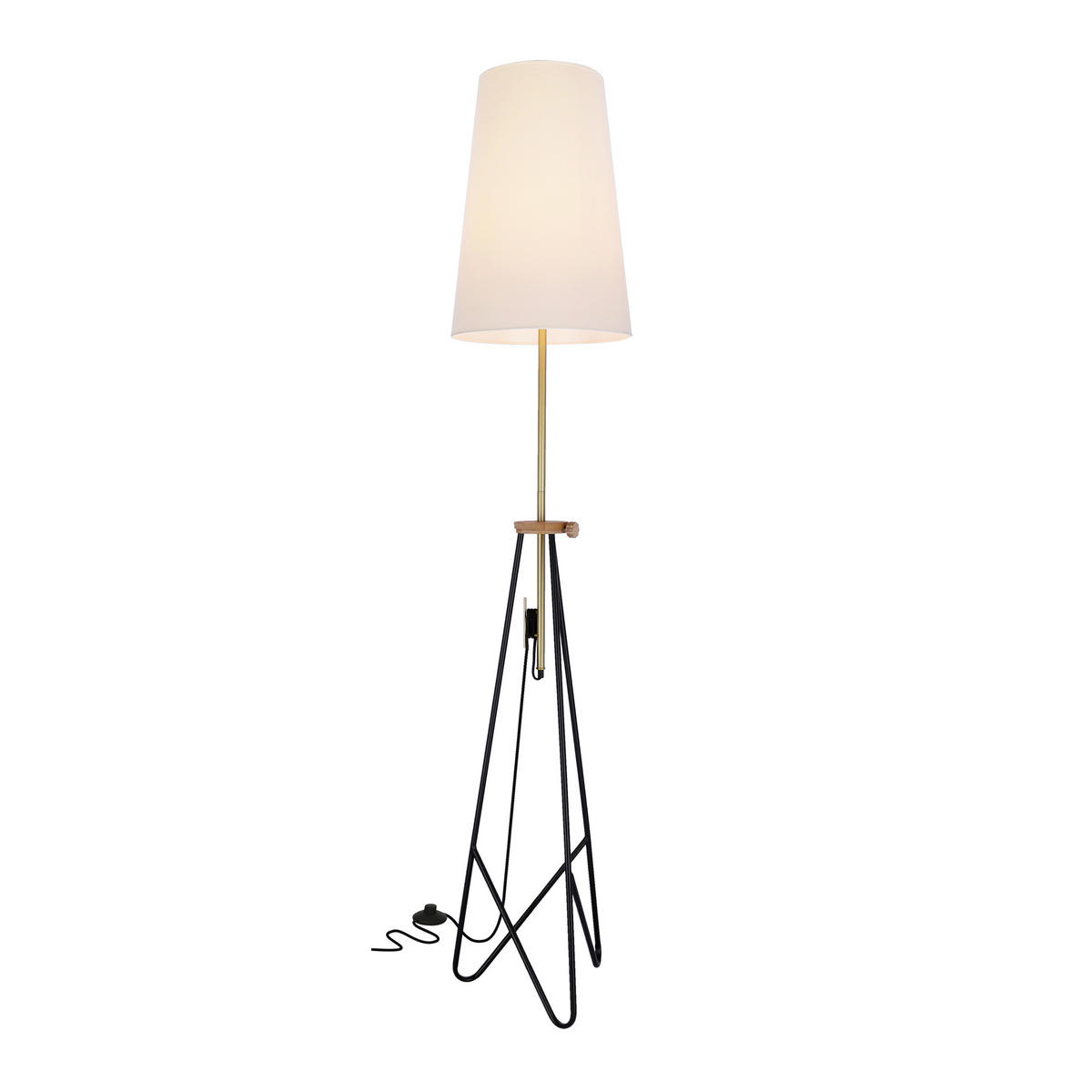 GOLVLAMPA Uvita 35/35/194 cm    - svart, Klassisk, metall (35/35/194cm)