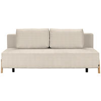 SCHLAFSOFA  in Chenille Beige  - Beige/Naturfarben, Design, Holz/Textil (211/88/102cm) - Niels Andersson