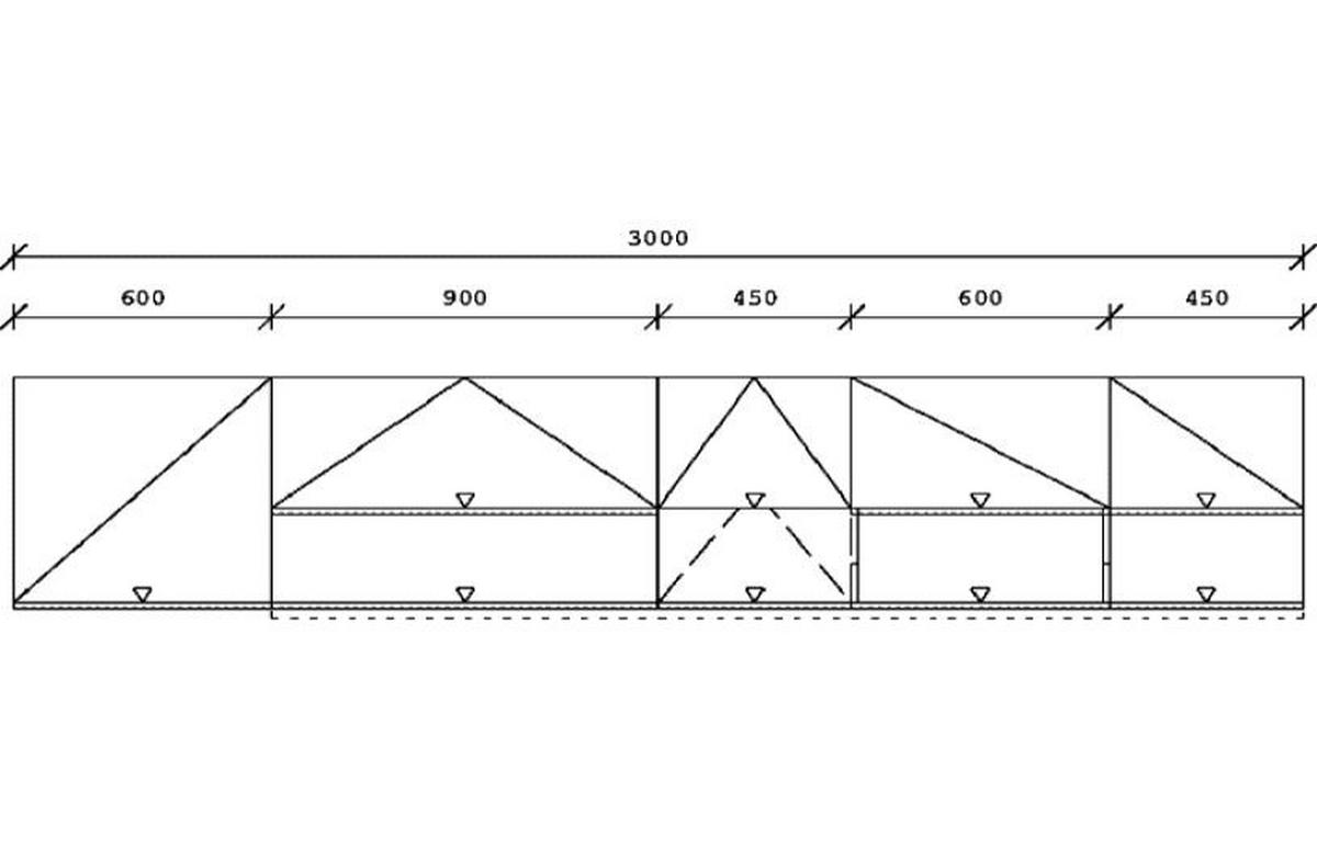 KUHINJSKI BLOK BREZ APARATOV - barve hrasta/barve bakra, Basics, kovina/leseni material (300cm) - Venda
