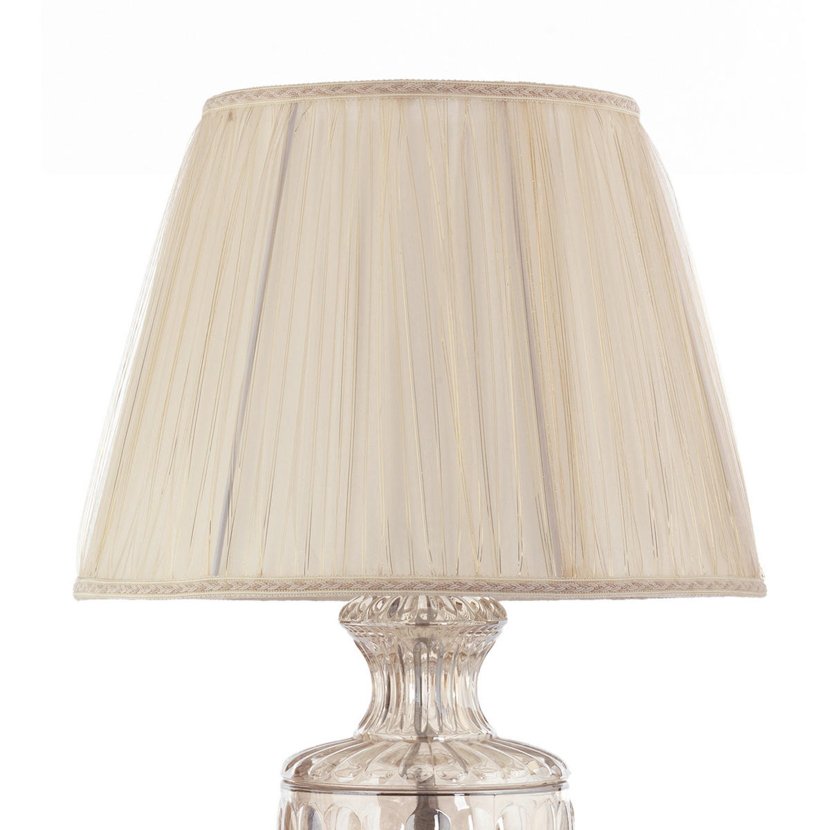 TISCHLEUCHTE 32/32/63 cm   - Messingfarben/Bernsteinfarben, KONVENTIONELL, Glas/Kunststoff (32/32/63cm)