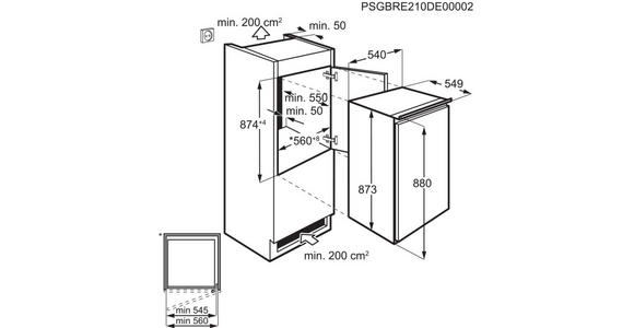 KÜHLSCHRANK DKBA1246SK  - Weiß, Basics, Glas/Kunststoff (54/87,3/54,9cm) - Dieter Knoll