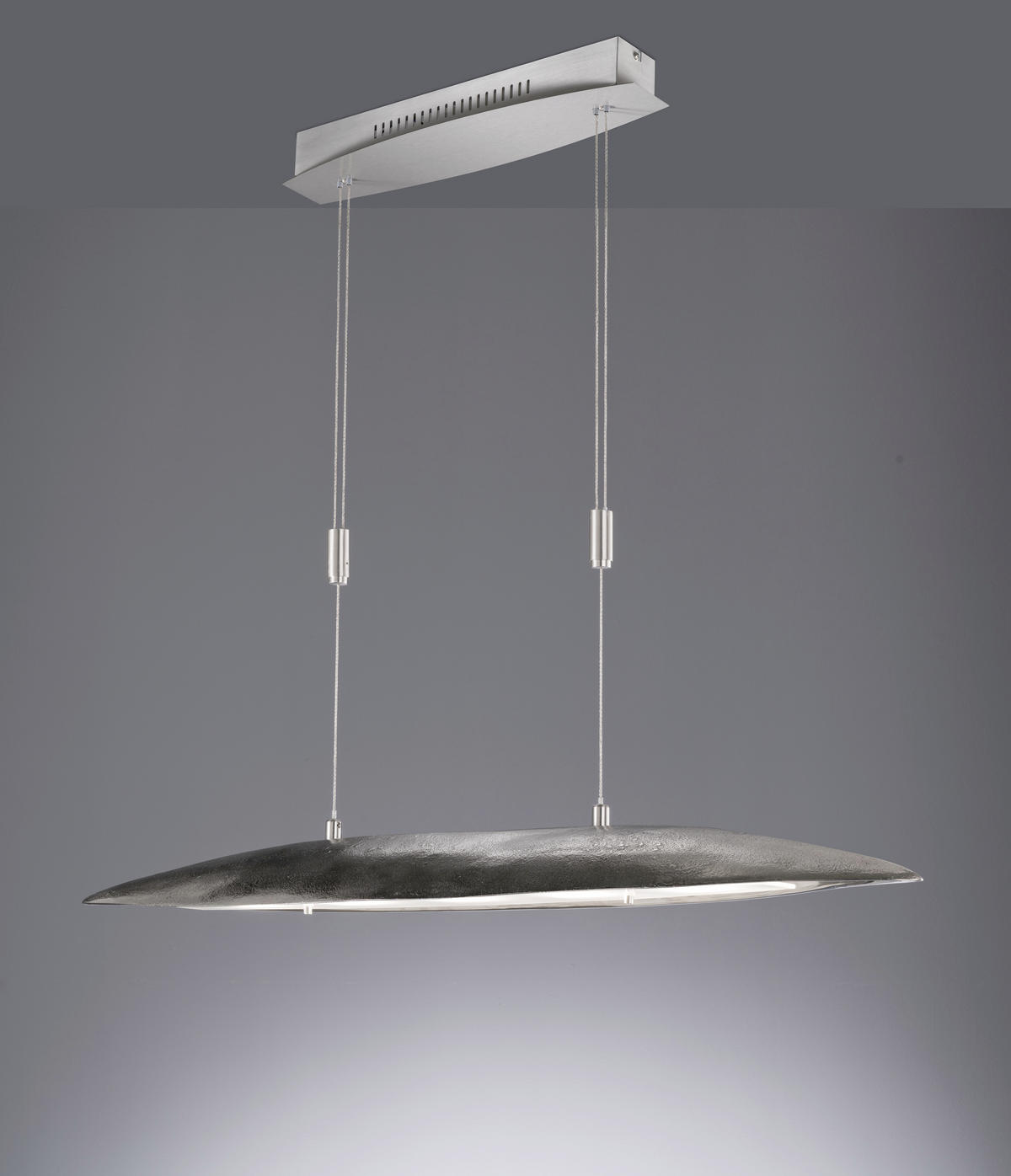 LED-HÄNGELEUCHTE 98/20/101-161 cm    - Nickelfarben, Design, Metall (98/20/101-161cm) - Fischer & Honsel