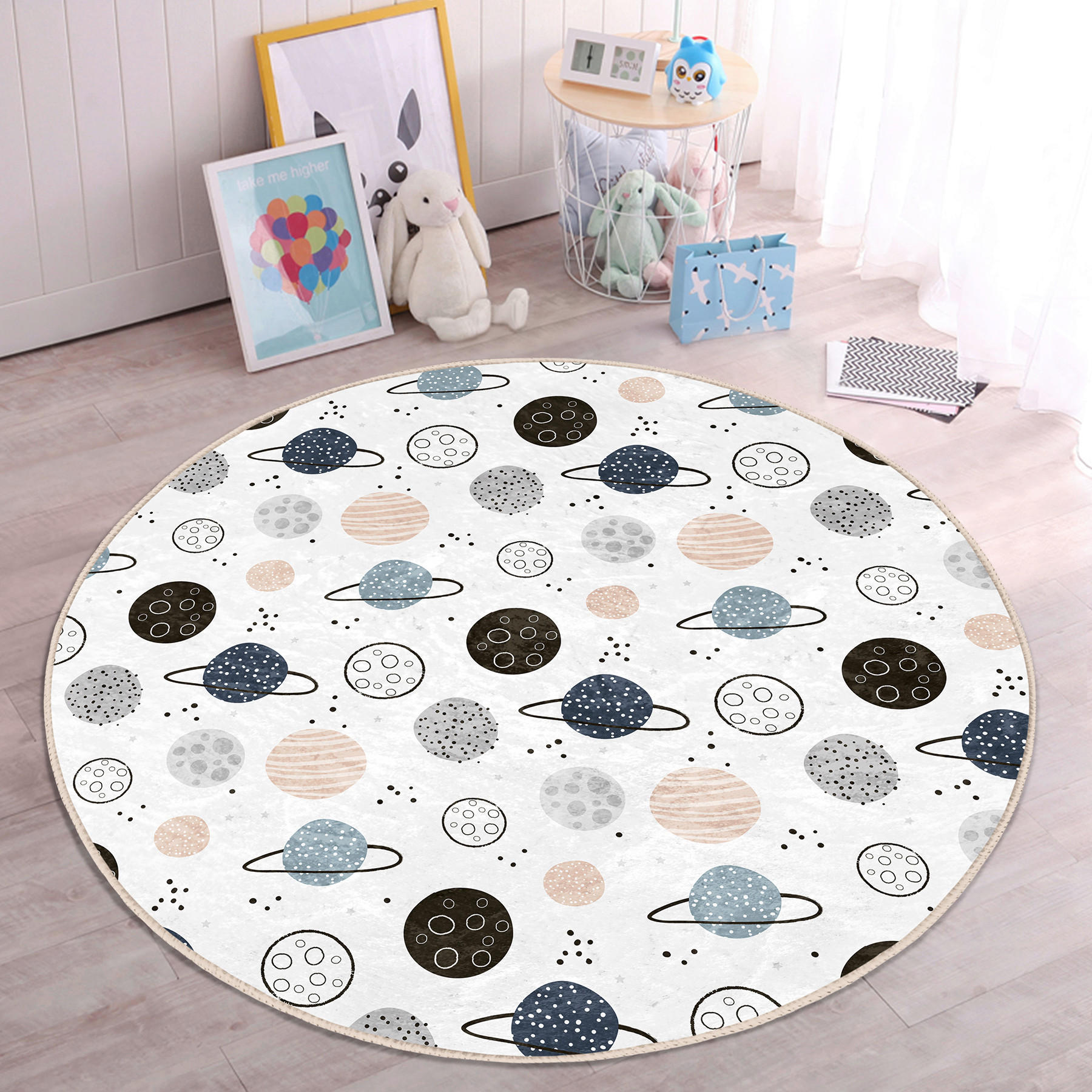 XXXLutz Kinderteppich Mehrfarbig 120x120 cm