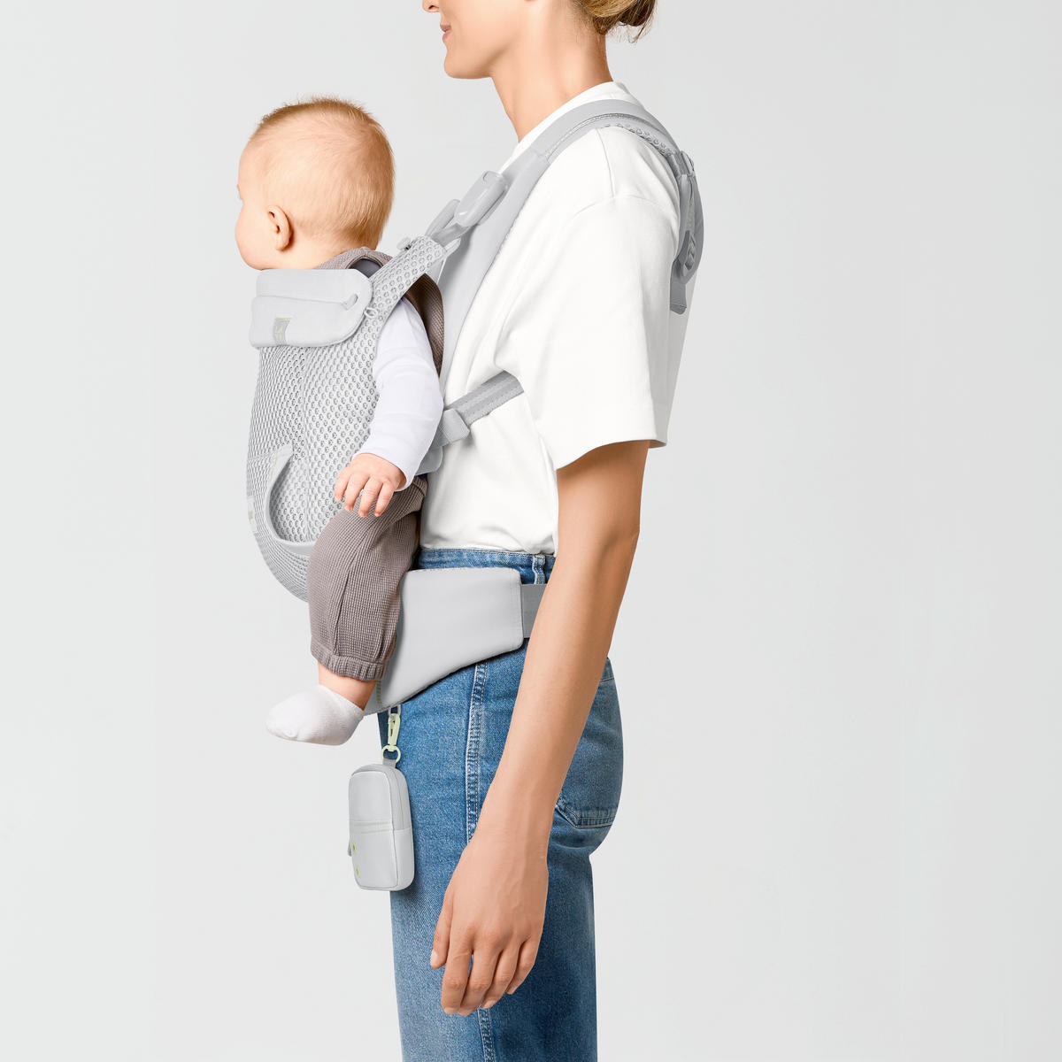 BABYTRAGE Laya  - Hellgrau, Basics, Textil (50/60cm) - Cybex