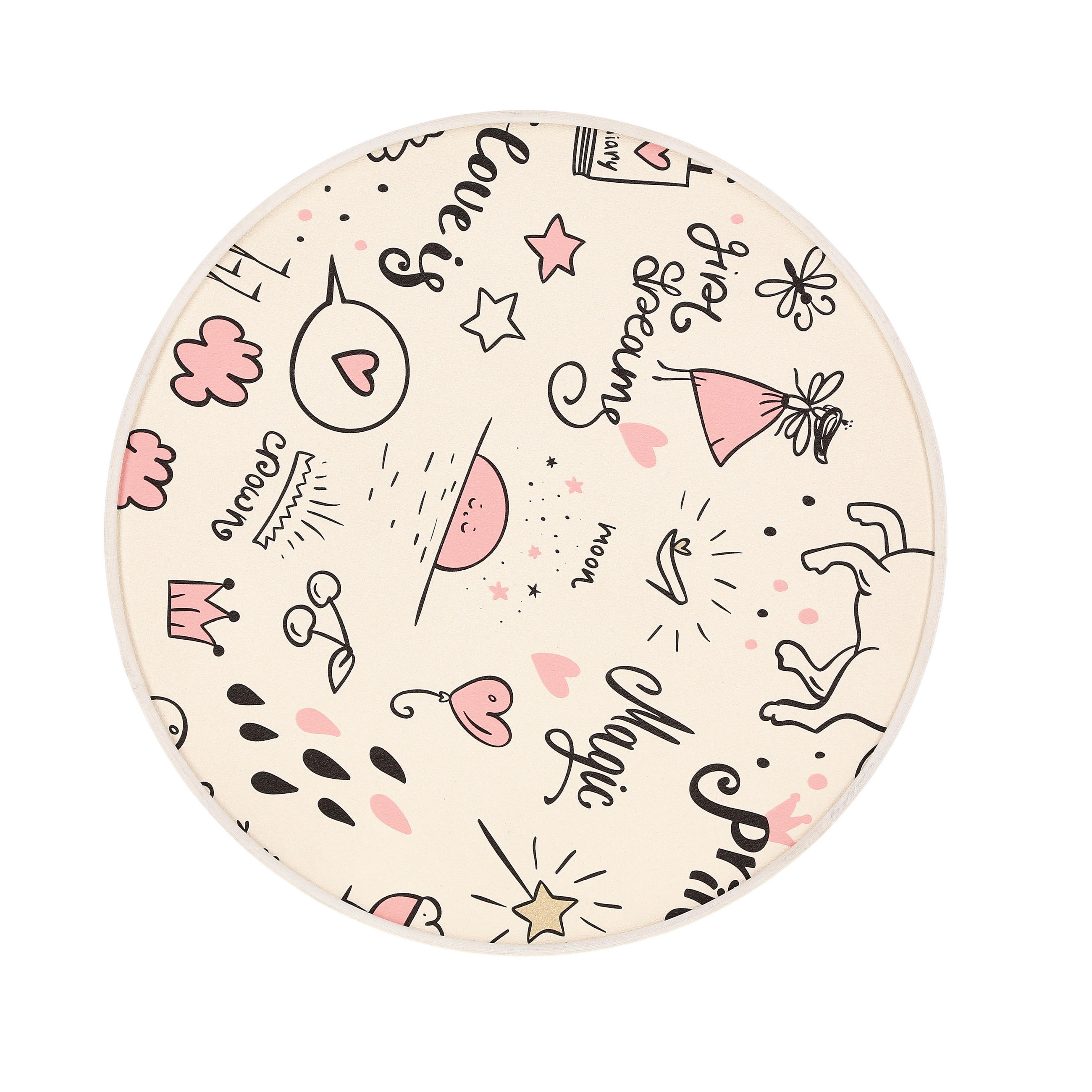 KINDERDECKENLEUCHTE 38/38/14 cm   - Beige/Multicolor, KONVENTIONELL, Kunststoff/Metall (38/38/14cm)