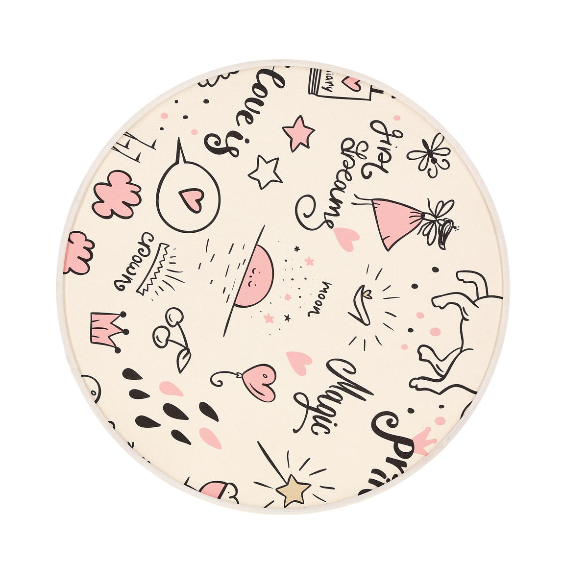 KINDERDECKENLEUCHTE 38/38/14 cm   - Beige/Multicolor, KONVENTIONELL, Kunststoff/Metall (38/38/14cm)