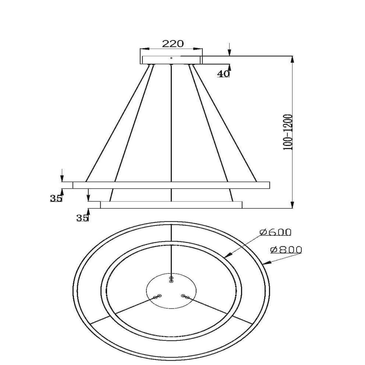 PENDELLEUCHTE  80/100/80 cm   - Messingfarben, Basics, Metall (80/100/80cm) - MAYTONI