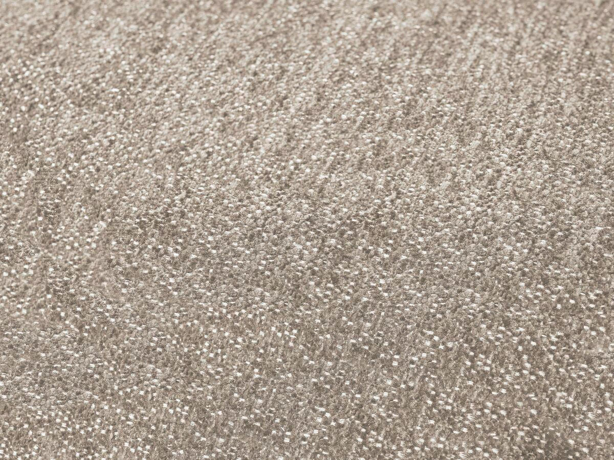 ECKSCHLAFSOFA EVEREST  mit Rücken echt, Armteil links, Armteil rechts Flachgewebe Taupe  - Taupe/Schwarz, MODERN, Kunststoff/Textil (423/212/90cm)