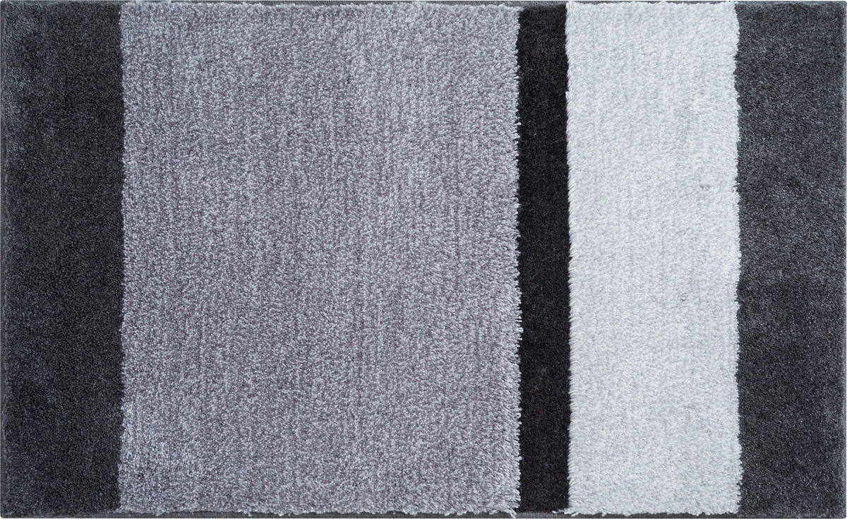 BADTEPPICH Room Anthrazit 60/100 cm  - Anthrazit, Basics, Kunststoff/Textil (60/100cm) - Grund