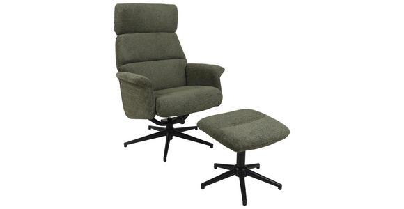 RELAXSESSELSET Webstoff - Schwarz/Grün, Design, Textil/Metall (74/106-96/72-101cm) - Carryhome
