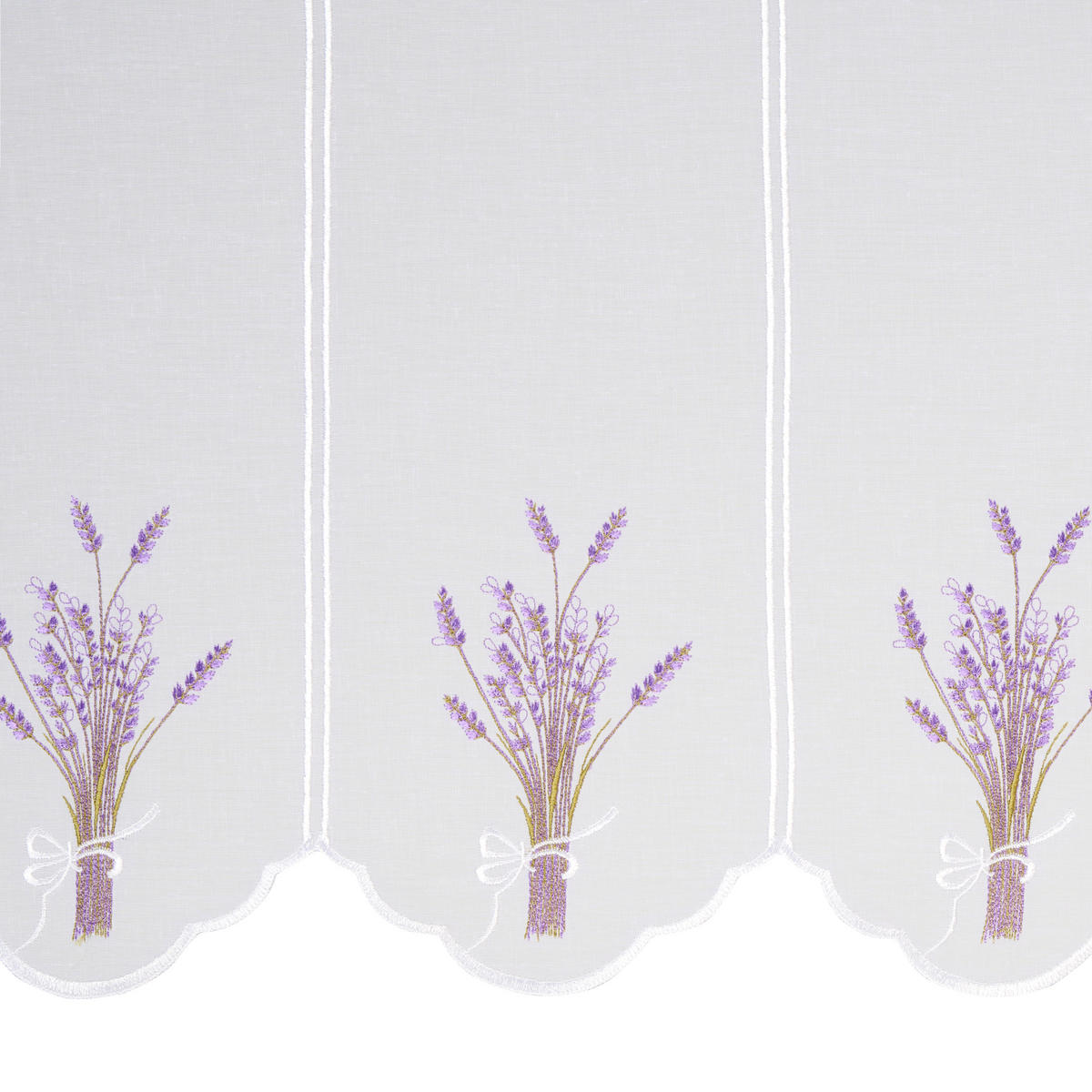 KRATKA ZAVESA           45 cm   lila, bela  - lila/bela, Konvencionalno, tekstil (45cm) - Esposa