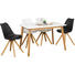 ESSTISCH in Holz, Holzwerkstoff 140/80/75 cm - Eichefarben/Weiß, Design, Holz/Holzwerkstoff (140/80/75cm) - Carryhome ESSTISCH in Holz, Holzwerkstoff 140/80/75 cm - Eichefarben/Weiß, Design, Holz/Holzwerkstoff (140/80/75cm) - Carryhome