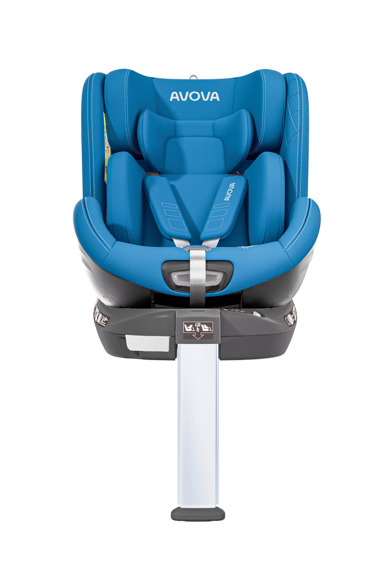 REBOARDER-KINDERSITZ Swan Fix  - Hellblau, Basics, Kunststoff/Textil (44/77/58.5cm) - AVOVA