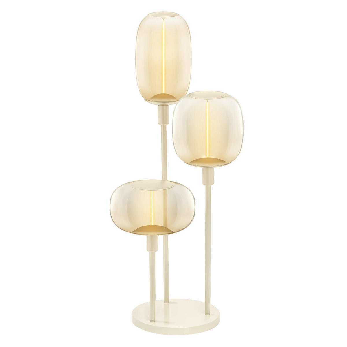 TISCHLEUCHTE 32/78 cm   - Beige, Basics, Metall (32/78cm) - Osram