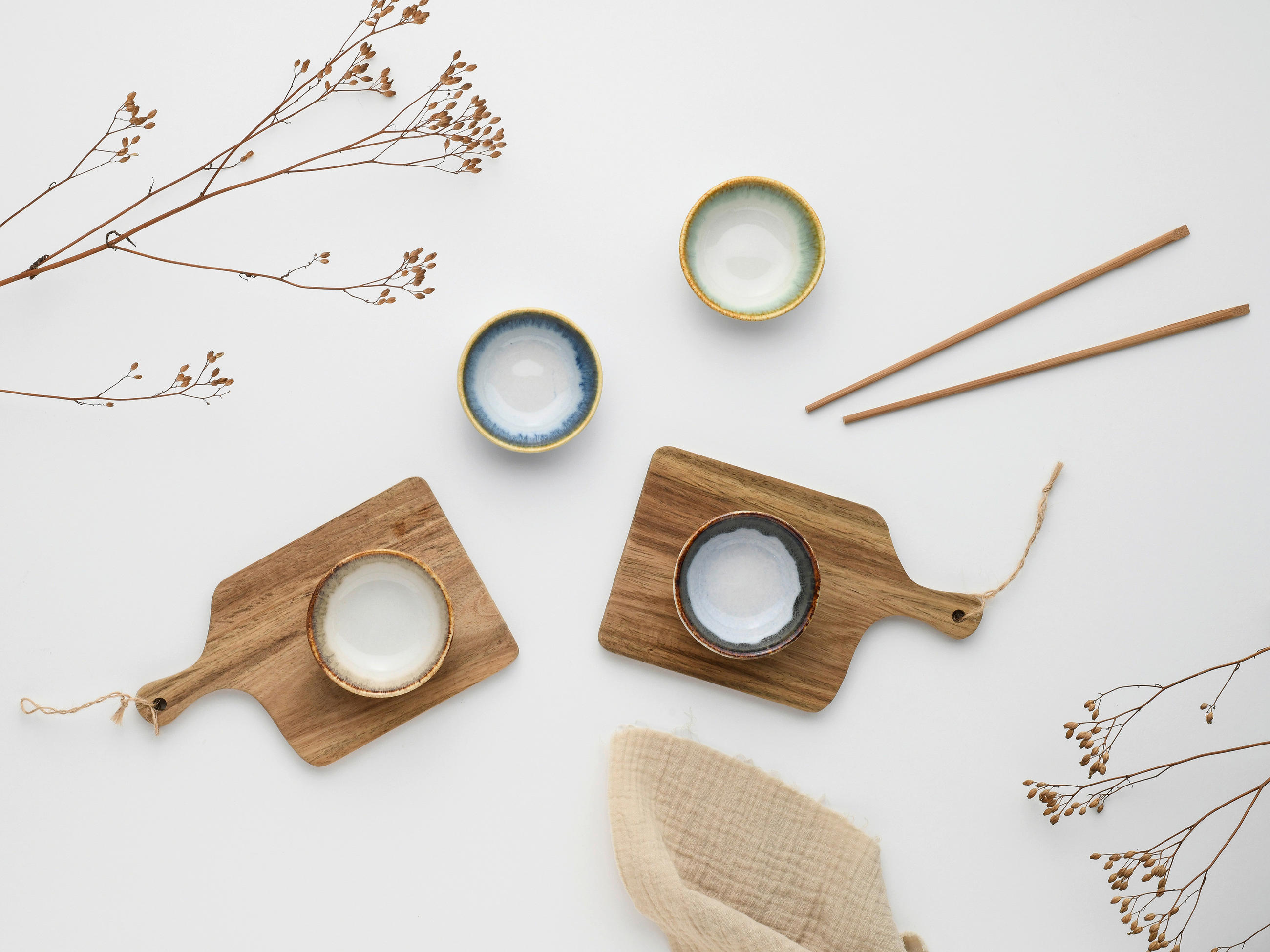 SCHÜSSELSET Cascade 4-teilig  - Multicolor, Basics, Keramik - Creatable
