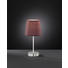 TISCHLEUCHTE - Hellbraun, LIFESTYLE, Textil/Metall (14/32/14cm)