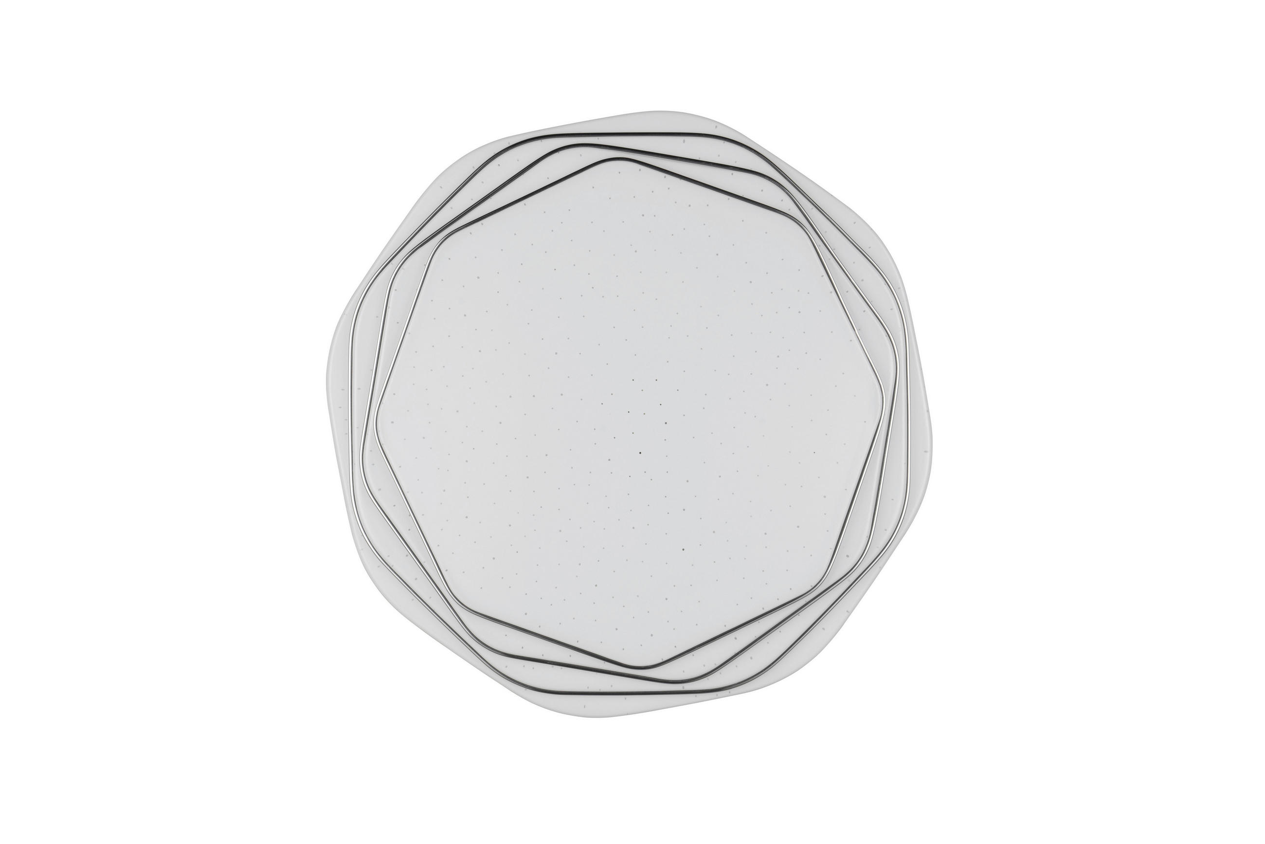 LED-DECKENLEUCHTE  38/7 cm    - Chromfarben/Weiss, Konventionell, Kunststoff (38/7cm)
