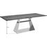 ESSTISCH in Holz, Metall 220/95/76 cm - Silberfarben/Nussbaumfarben, Design, Holz/Metall (220/95/76cm) - Cassando ESSTISCH in Holz, Metall 220/95/76 cm - Silberfarben/Nussbaumfarben, Design, Holz/Metall (220/95/76cm) - Cassando