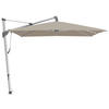 AMPELSCHIRM 300 cm Graubraun  - Graubraun/Alufarben, Textil/Metall (300/300cm) - Glatz