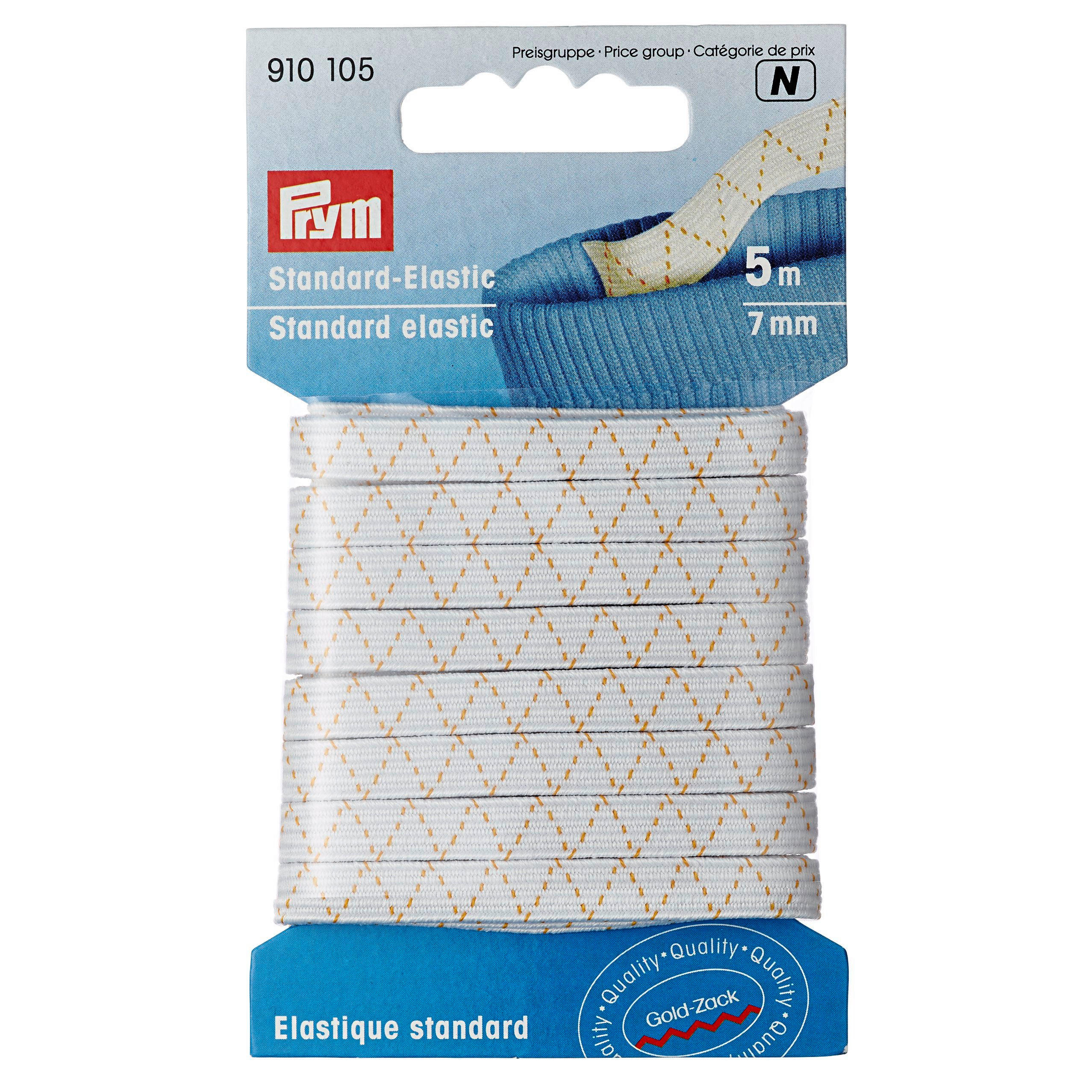 EINZIEHGUMMI - Weiss, Basics, Textil (6.7/11.5/1.5cm)