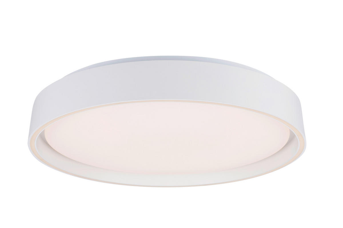LED-DECKENLEUCHTE Zadar 40/7,5 cm  - Weiß, Design, Kunststoff/Metall (40/7,5cm) - Novel