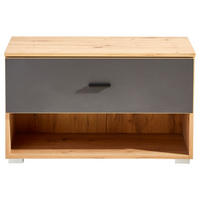 GARDEROBENBANK  in 75/45,2/38 cm  - Anthrazit/Silberfarben, KONVENTIONELL, Kunststoff (75/45,2/38cm) - Carryhome