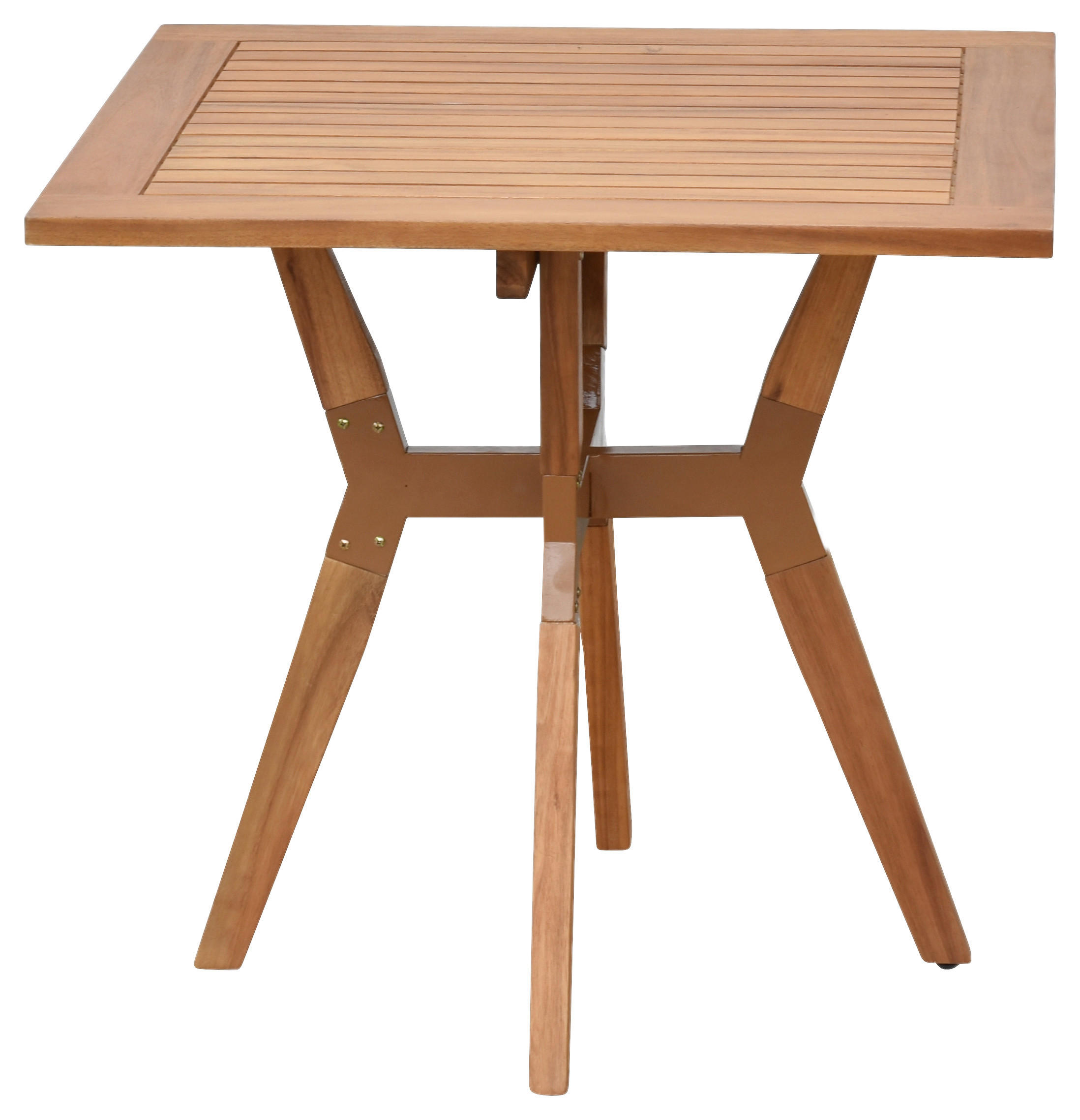 BALKONTISCH Holz Naturfarben  - Naturfarben, MODERN, Holz (70/70/65cm) - Gardenson