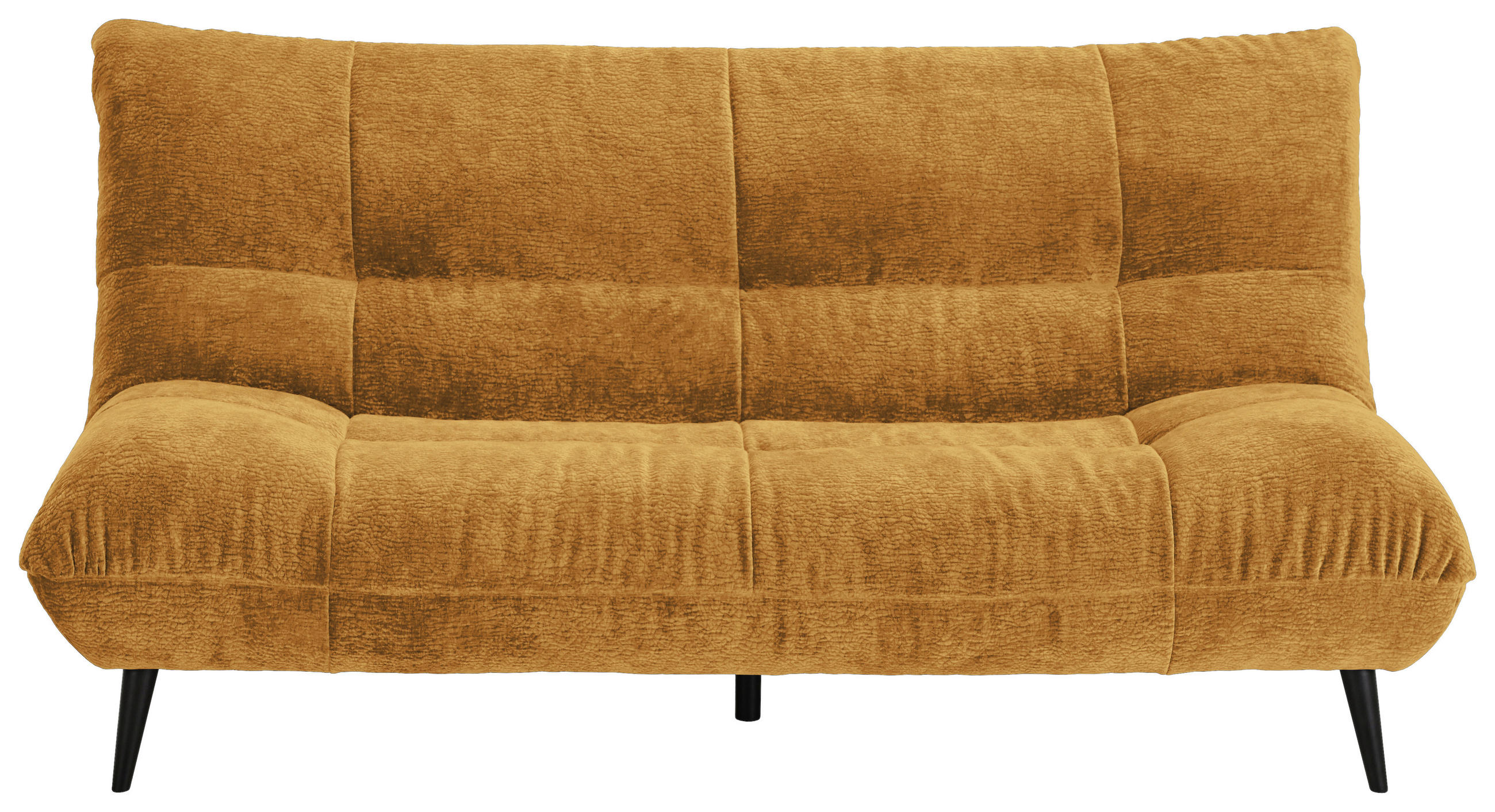 2-SITZER-SOFA in Mikrofaser Goldfarben  - Goldfarben/Schwarz, Konventionell, Textil/Metall (198/100/101cm) - MID.YOU