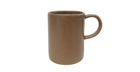 KAFFEEBECHER Kyoto 370 ml - Braun, Trend, Keramik (8/10,5cm) - Novel